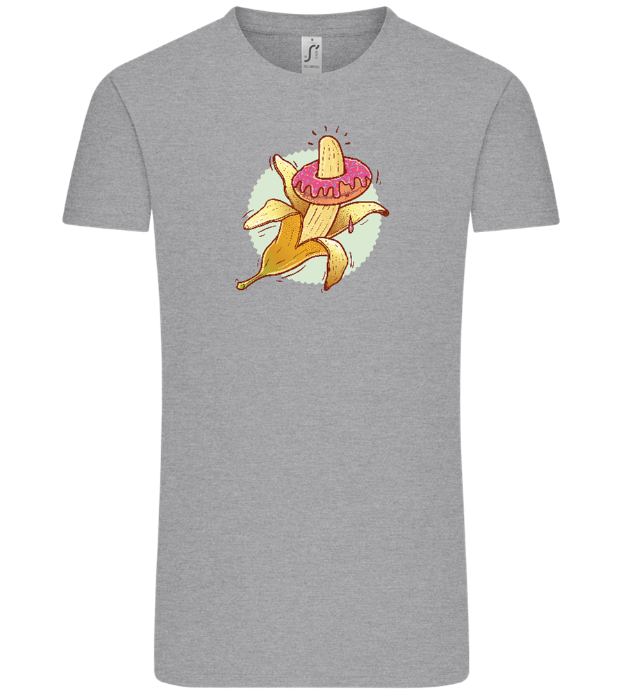 Banana Donut Design - Comfort Unisex T-Shirt_ORION GREY_front