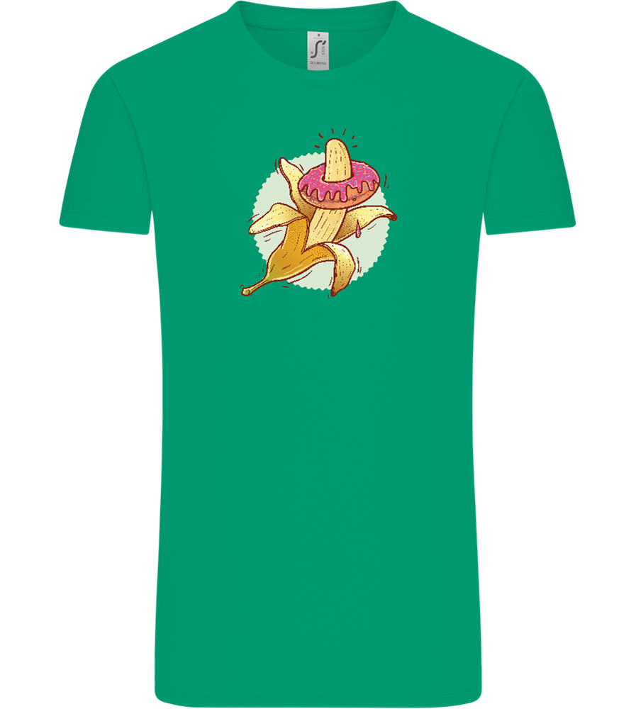 Banana Donut Design - Comfort Unisex T-Shirt_SPRING GREEN_front