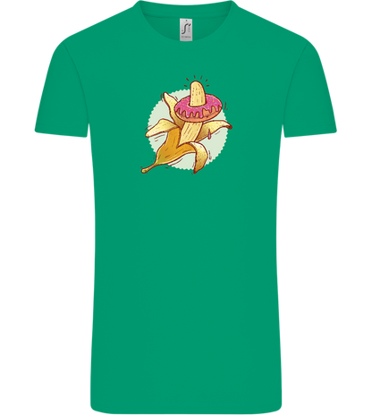 Banana Donut Design - Comfort Unisex T-Shirt_SPRING GREEN_front