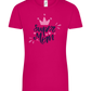 Super Mom Crown Design - Comfort women's t-shirt_FUCHSIA_front