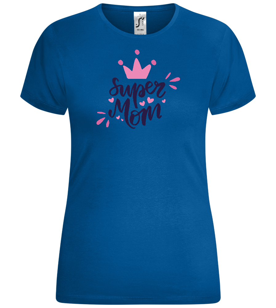 Super Mom Crown Design - Comfort women's t-shirt_ROYAL_front