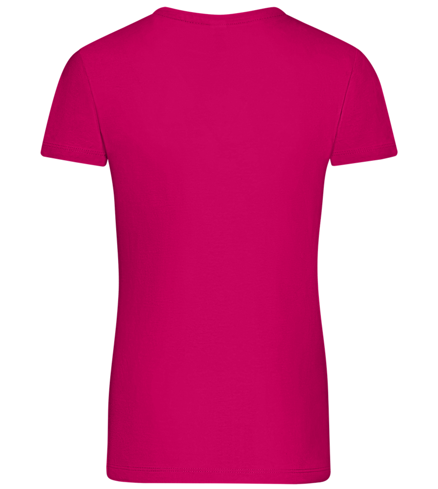 Super Mom Crown Design - Comfort women's t-shirt_FUCHSIA_back