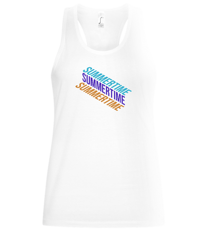 Summertime Design - Basic women's tank top_WHITE_front