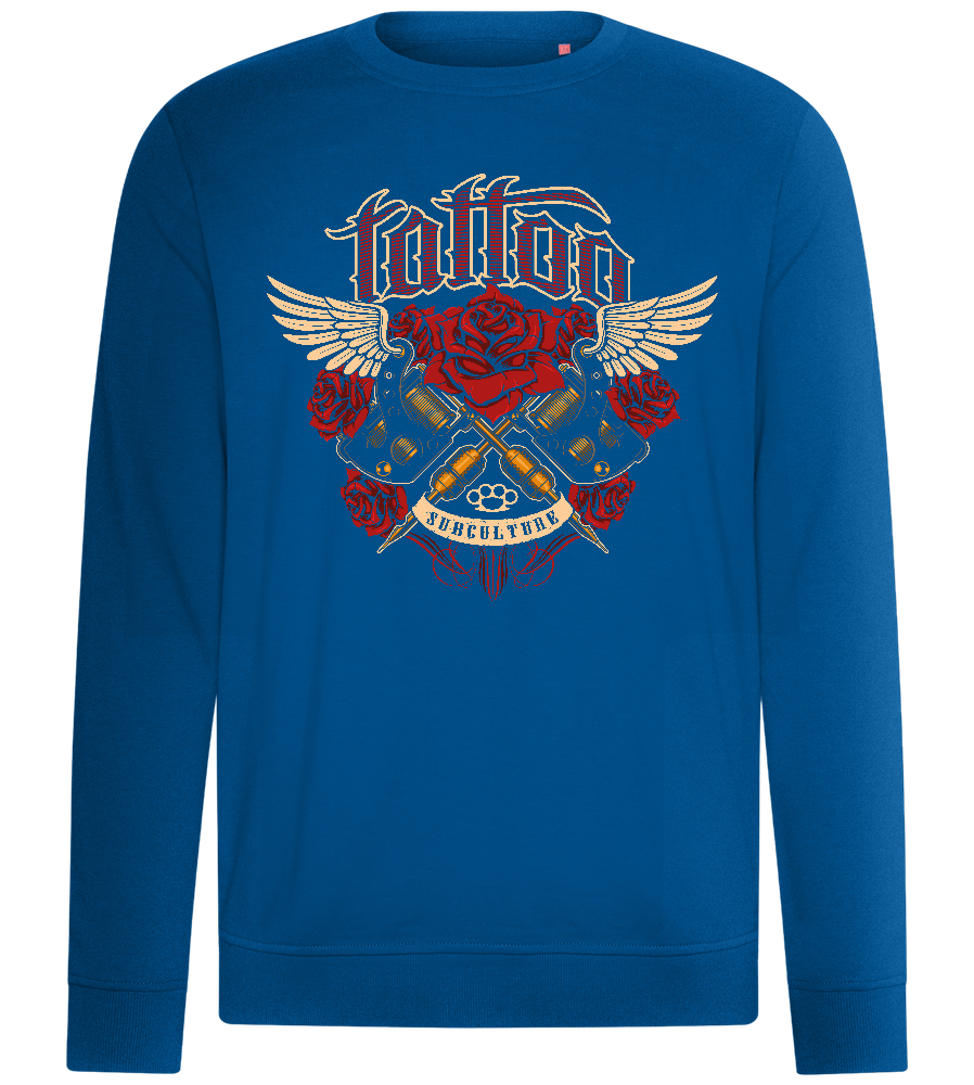 Subculture Rose Tattoo Design - Comfort unisex sweater_ROYAL_front