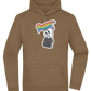 Rainbow Flag Skull Design - Premium Essential Unisex Hoodie_ARMY_front