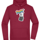 Rainbow Flag Skull Design - Premium Essential Unisex Hoodie_BORDEAUX_front