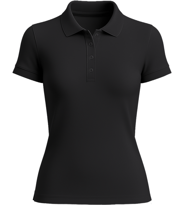Premium Essential Women´s  polo shirt_BLACK_front
