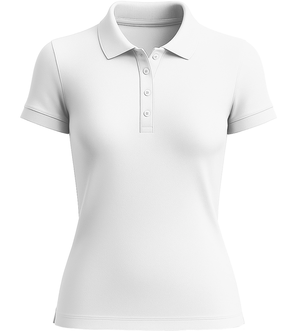 Premium Essential Women´s  polo shirt_WHITE_front