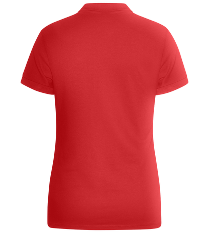 Premium Essential Women´s  polo shirt_RED_back