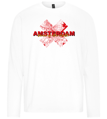 Venice of the North Design - Premium men's long sleeve t-shirt_WHITE_front