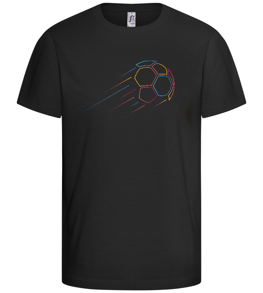 Minimalistic Ball Design - Comfort kids fitted t-shirt_DEEP BLACK_front