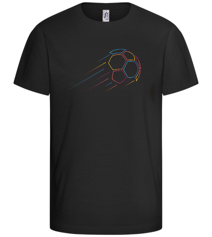 Minimalistic Ball Design - Comfort kids fitted t-shirt_DEEP BLACK_front