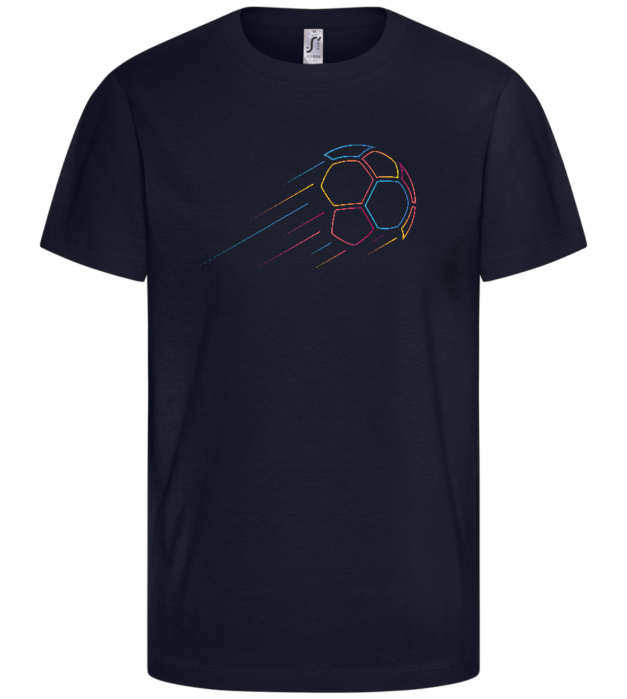 Minimalistic Ball Design - Comfort kids fitted t-shirt_FRENCH NAVY_front