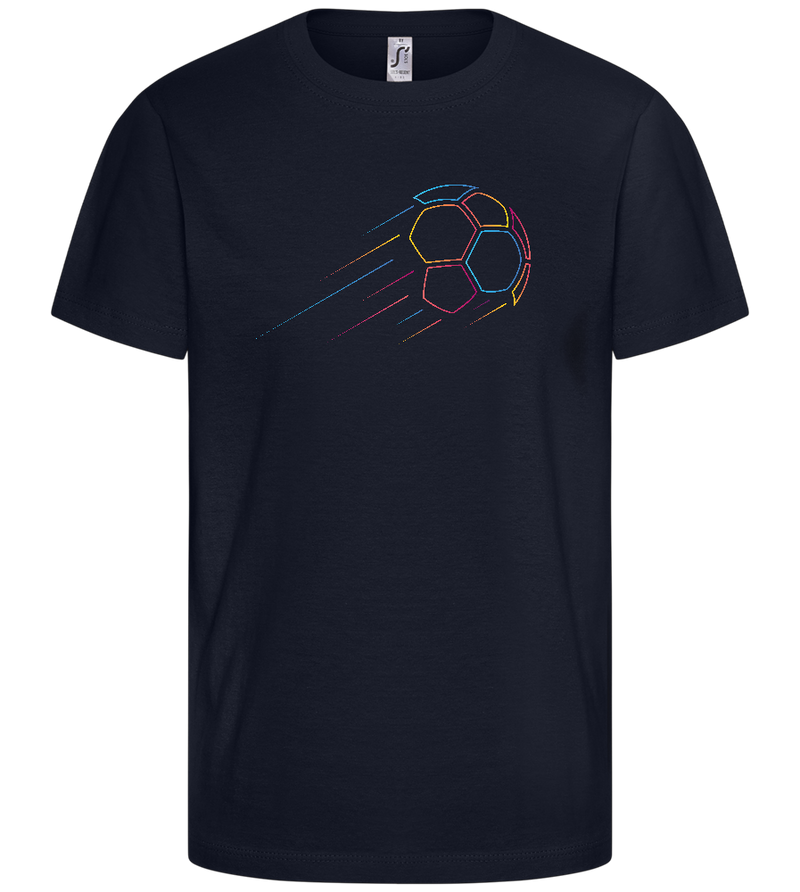 Minimalistic Ball Design - Comfort kids fitted t-shirt_FRENCH NAVY_front