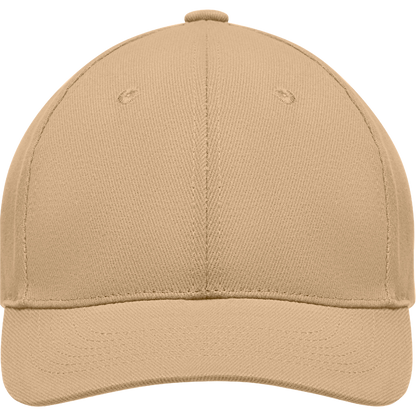 6-Panel Heavy Cotton Baseball Cap_BEIGE_front
