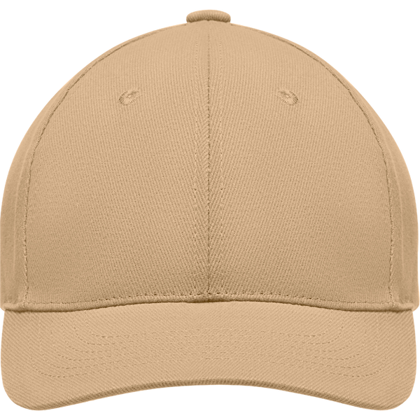6-Panel Heavy Cotton Baseball Cap_BEIGE_front