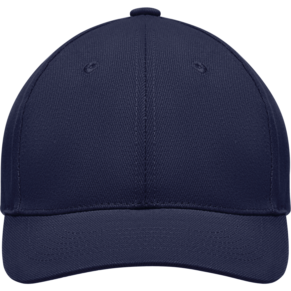 6-Panel Heavy Cotton Baseball Cap_BLUE_front