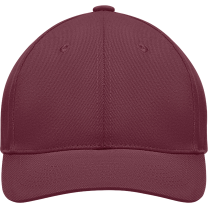 6-Panel Heavy Cotton Baseball Cap_BURGUNDY_front
