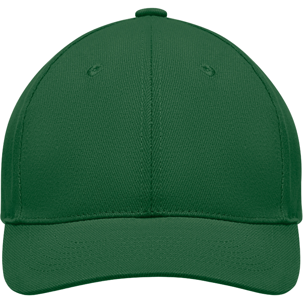 6-Panel Heavy Cotton Baseball Cap_DARK GREEN_front