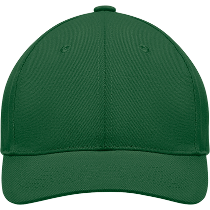 6-Panel Heavy Cotton Baseball Cap_DARK GREEN_front