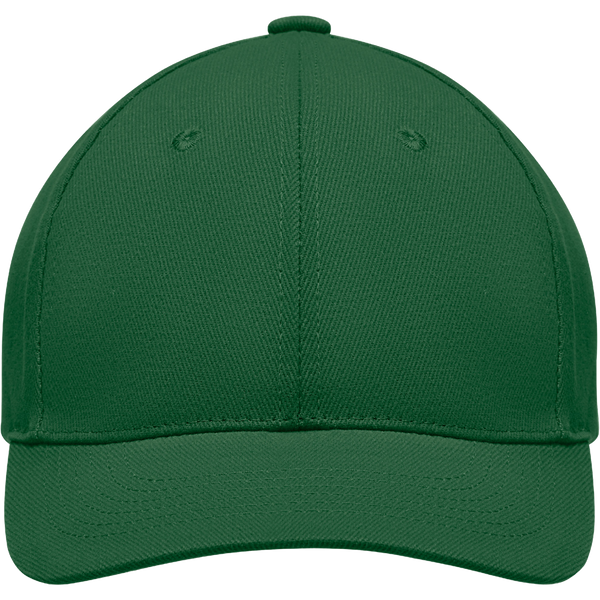6-Panel Heavy Cotton Baseball Cap_DARK GREEN_front
