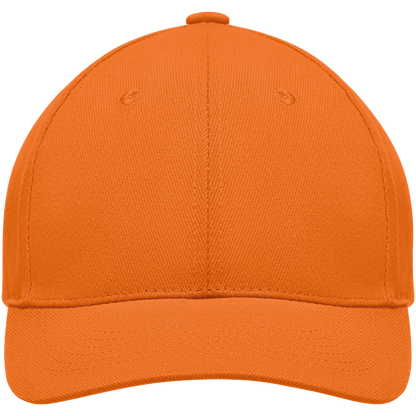 6-Panel Heavy Cotton Baseball Cap_ORANGE_front