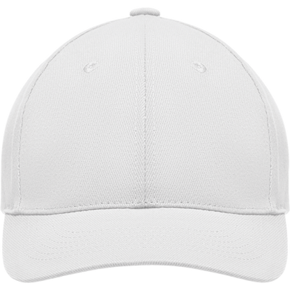 6-Panel Heavy Cotton Baseball Cap_WHITE_front
