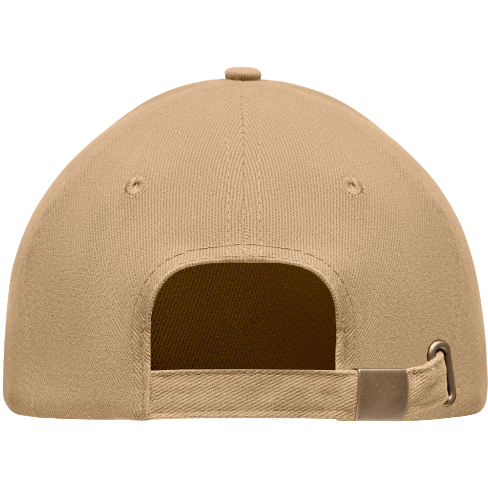 6-Panel Heavy Cotton Baseball Cap_BEIGE_back