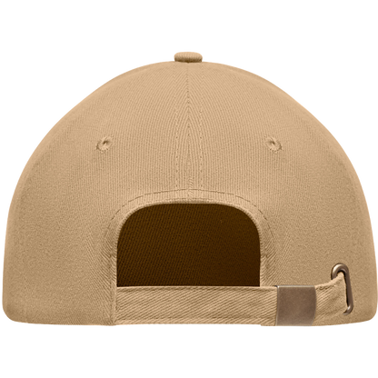 6-Panel Heavy Cotton Baseball Cap_BEIGE_back