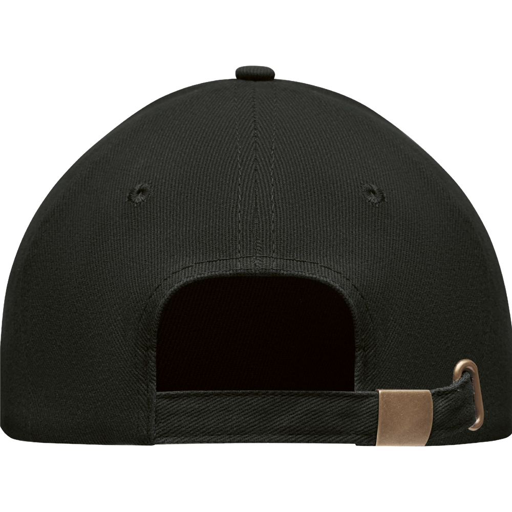 6-Panel Heavy Cotton Baseball Cap_BLACK/RED_back