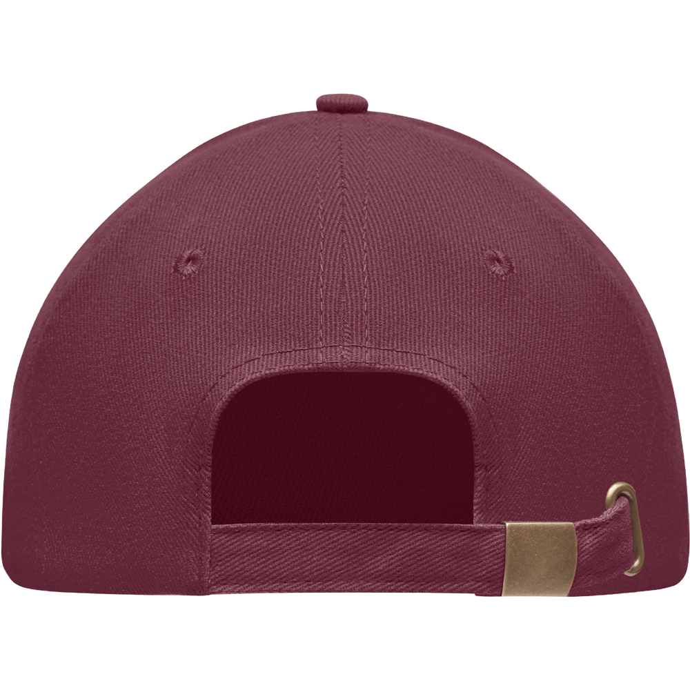 6-Panel Heavy Cotton Baseball Cap_BURGUNDY_back
