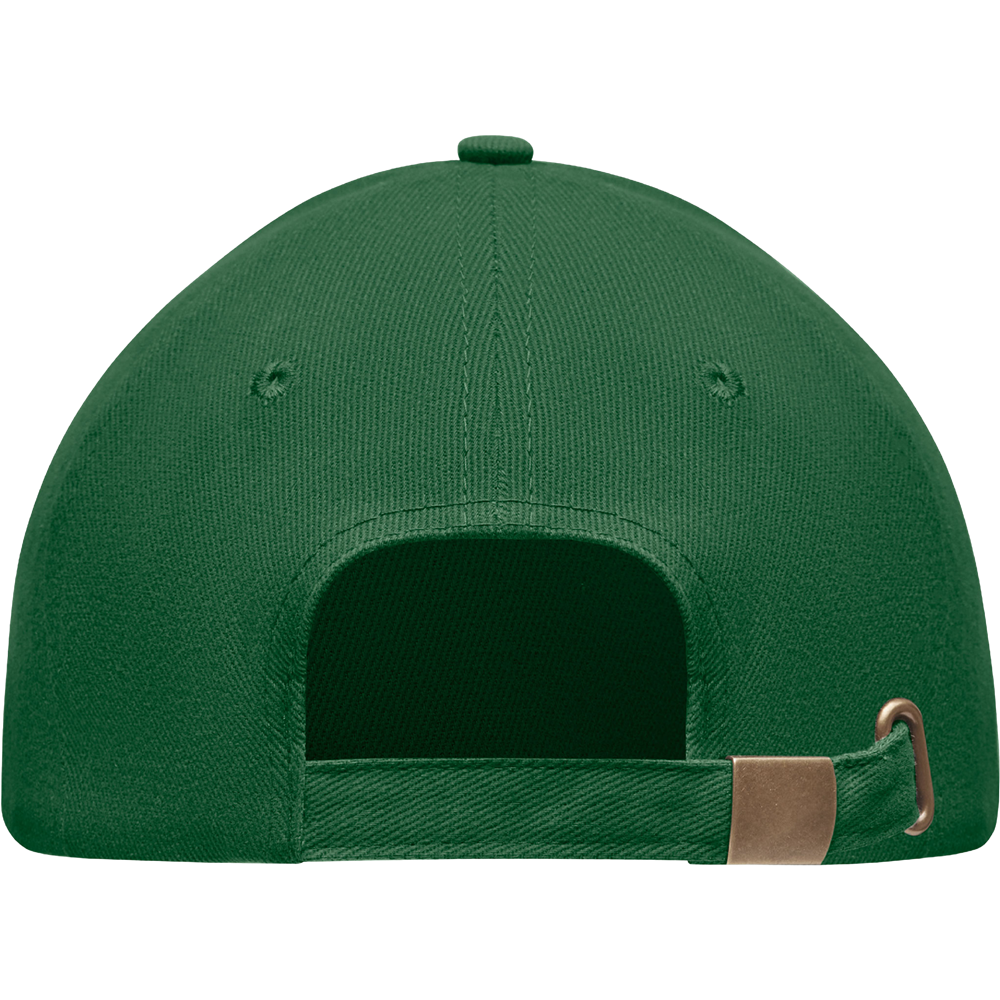 6-Panel Heavy Cotton Baseball Cap_DARK GREEN_back