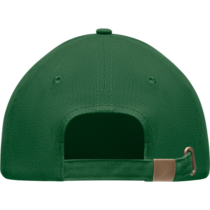 6-Panel Heavy Cotton Baseball Cap_DARK GREEN_back