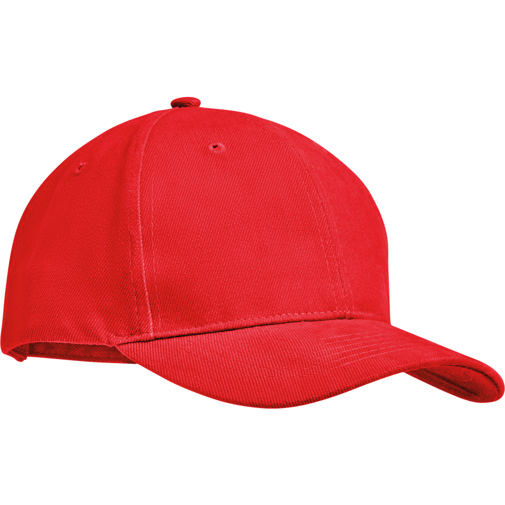 6-Panel Heavy Cotton Baseball Cap_RED_DETAILEDIMAGE_front_1