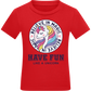 Believe in Magic Unicorn Design - Comfort kids fitted t-shirt_RED_front