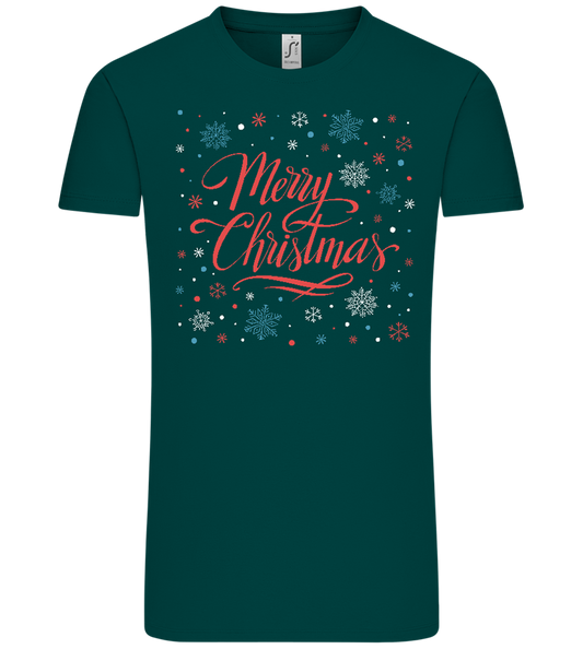 Merry Christmas Snowflakes Design - Comfort Unisex T-Shirt_GREEN EMPIRE_front