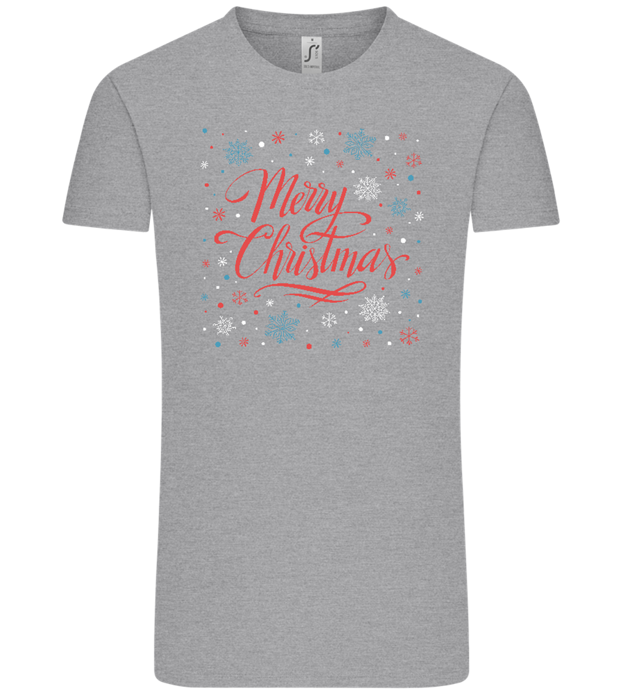 Merry Christmas Snowflakes Design - Comfort Unisex T-Shirt_ORION GREY_front