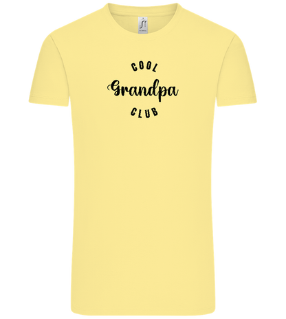 Cool Grandpa Club Design - Comfort Unisex T-Shirt_AMARELO CLARO_front