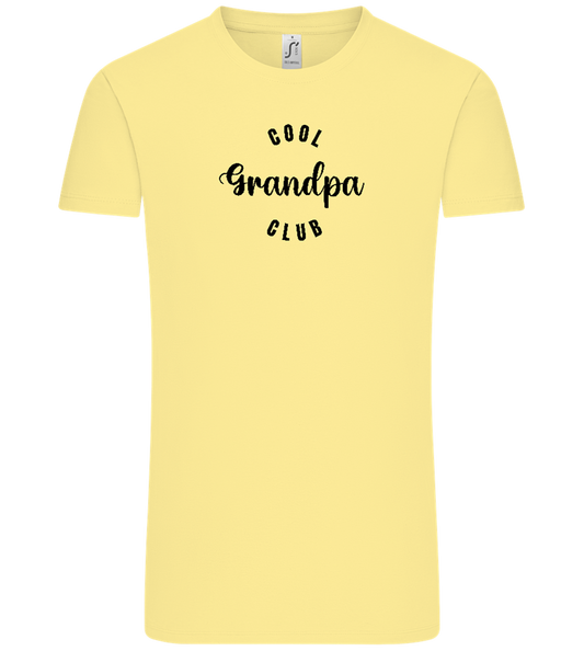 Cool Grandpa Club Design - Comfort Unisex T-Shirt_AMARELO CLARO_front
