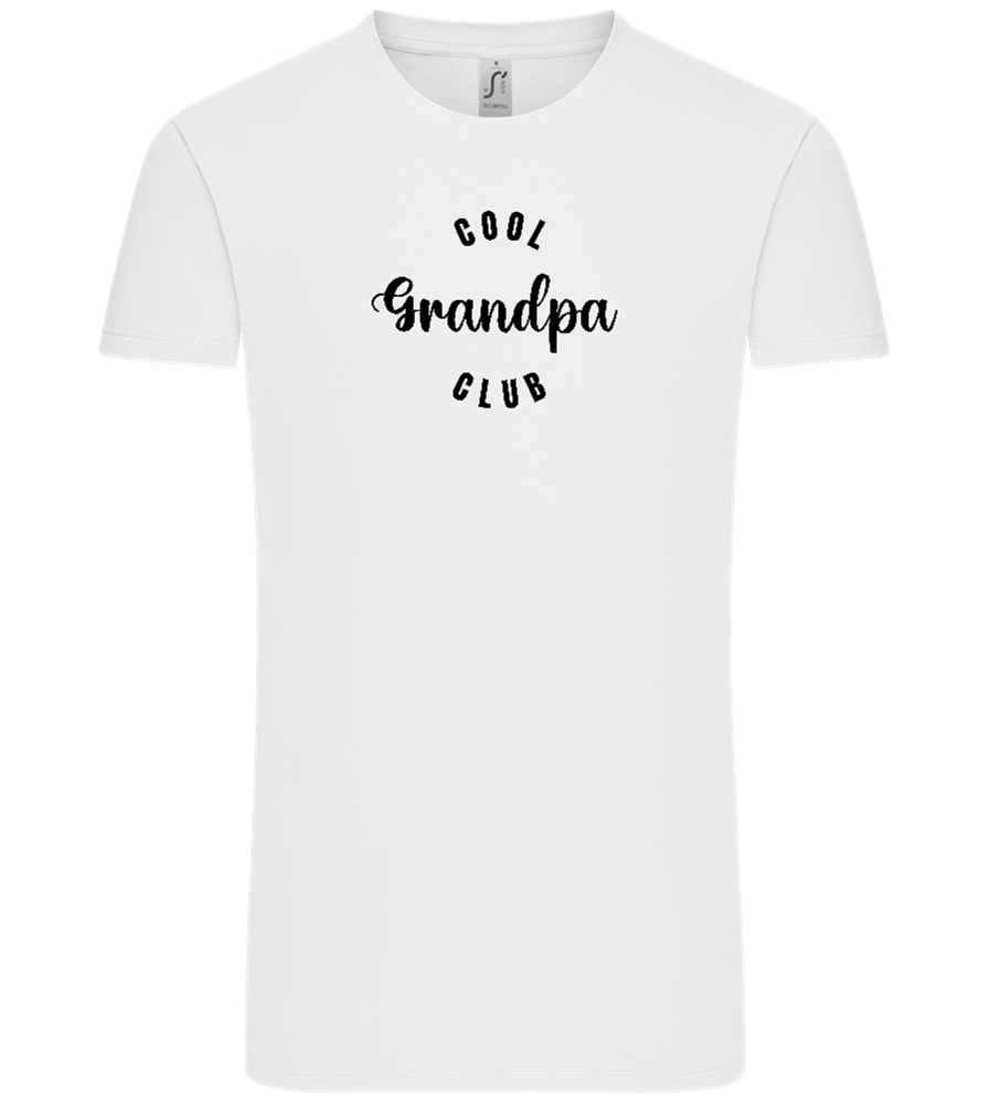 Cool Grandpa Club Design - Comfort Unisex T-Shirt_WHITE_front