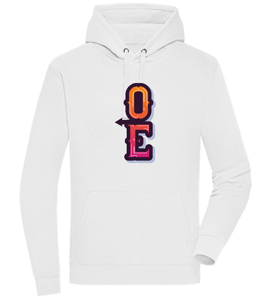 Right Love Design - Premium unisex hoodie_WHITE_front