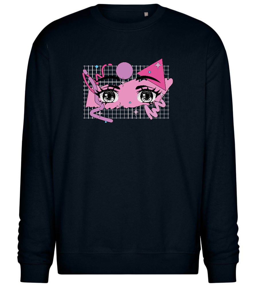 Fancy Eyes Design - Comfort Essential Unisex Sweater_BLACK_front