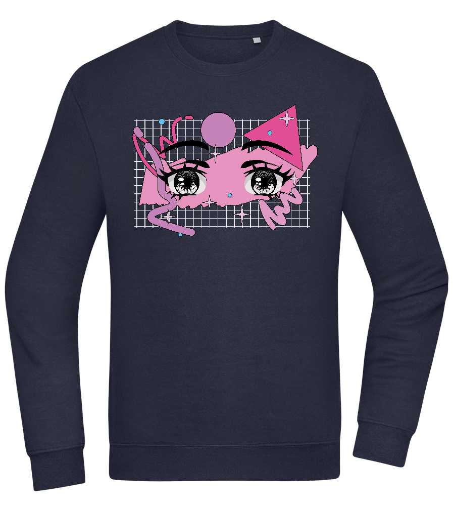 Fancy Eyes Design - Comfort Essential Unisex Sweater_FRENCH NAVY_front