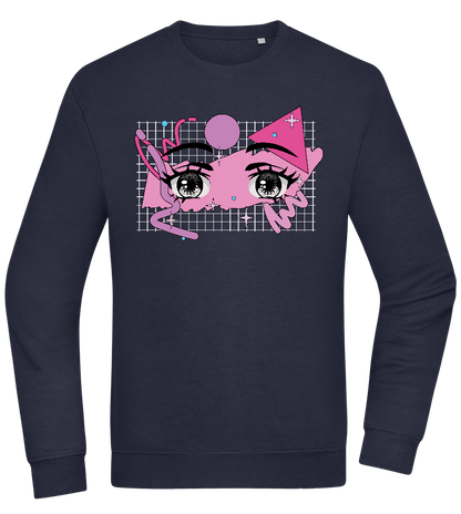 Fancy Eyes Design - Comfort Essential Unisex Sweater_FRENCH NAVY_front