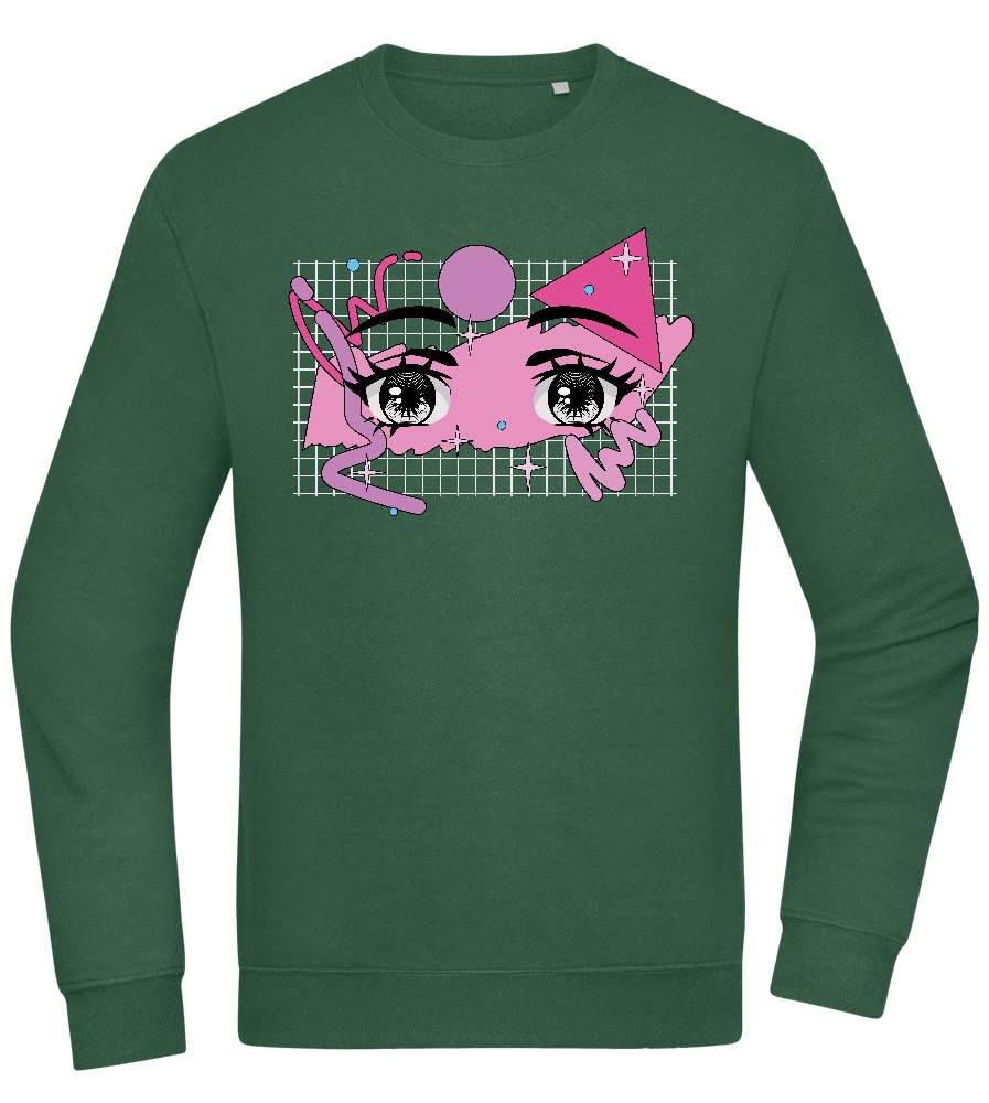 Fancy Eyes Design - Comfort Essential Unisex Sweater_GREEN BOTTLE_front