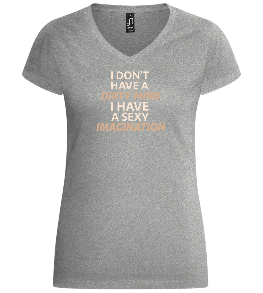 Sexy Imagination Design - Basic women's v-neck t-shirt_ORION GREY_front