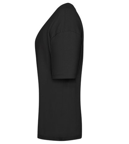 Antisocial Girl Design - Premium women's oversized t-shirt_DEEP BLACK_left