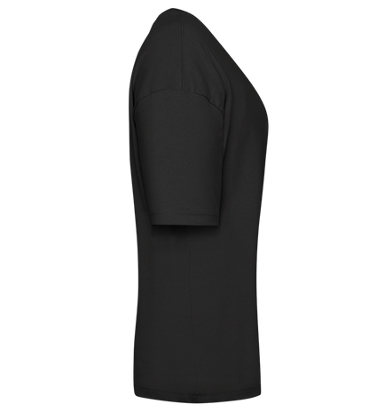 Antisocial Girl Design - Premium women's oversized t-shirt_DEEP BLACK_right