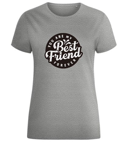 My Best Friend Forever Design - Comfort women's fitted t-shirt_ORION GREY_front