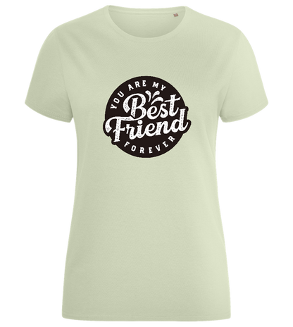 My Best Friend Forever Design - Comfort women's fitted t-shirt_SILESTONE_front